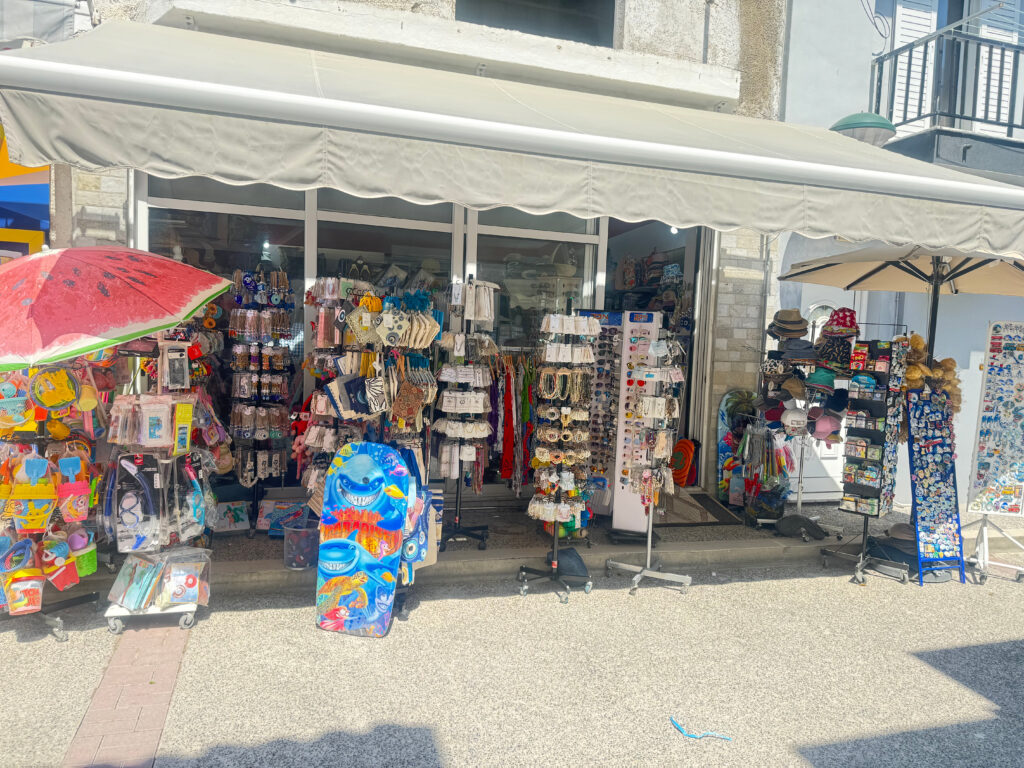 tourist souvenir shop in Kardamena Kos